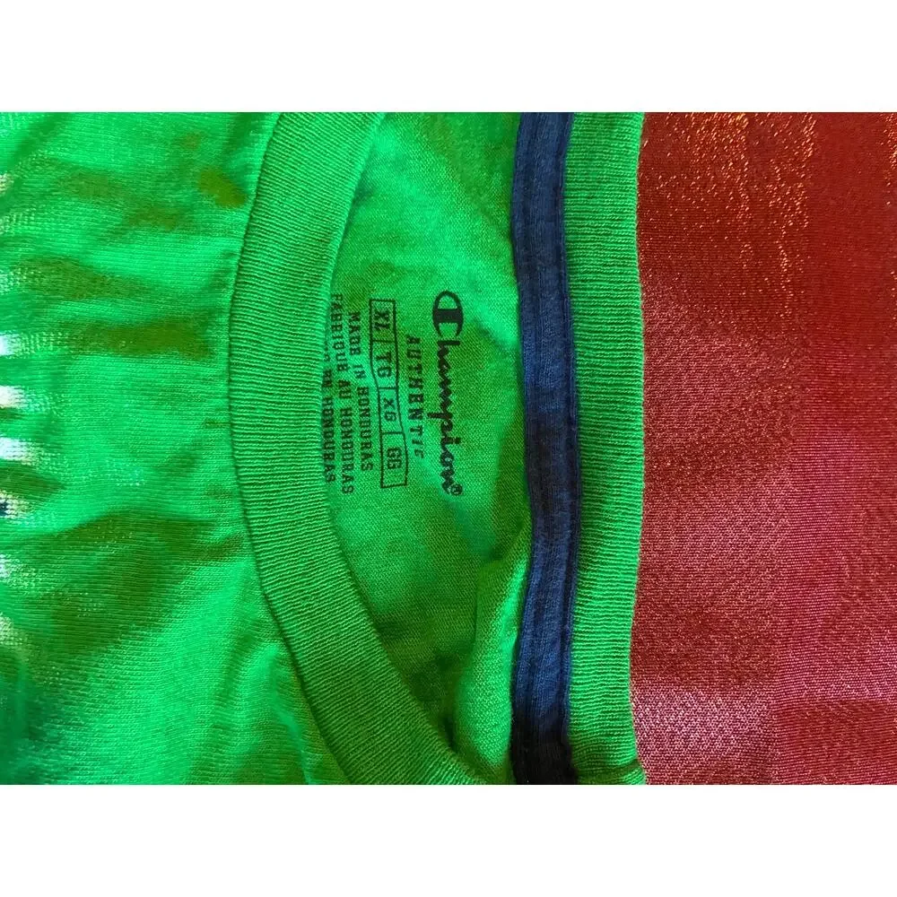 Champion Long Sleeve Shirt Mens XL Two Tone Raglan Graphic Skateboard Green - Picture 2 of 3